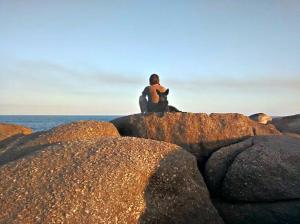 Me, thinking, in Punto de Diablo 