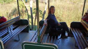 Leonie on the slow train