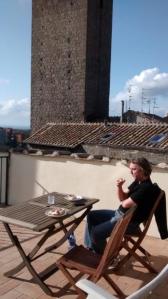 Our terrace in Viterbo
